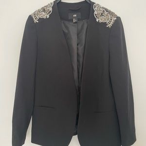 Embellished Black H&M Blazer L